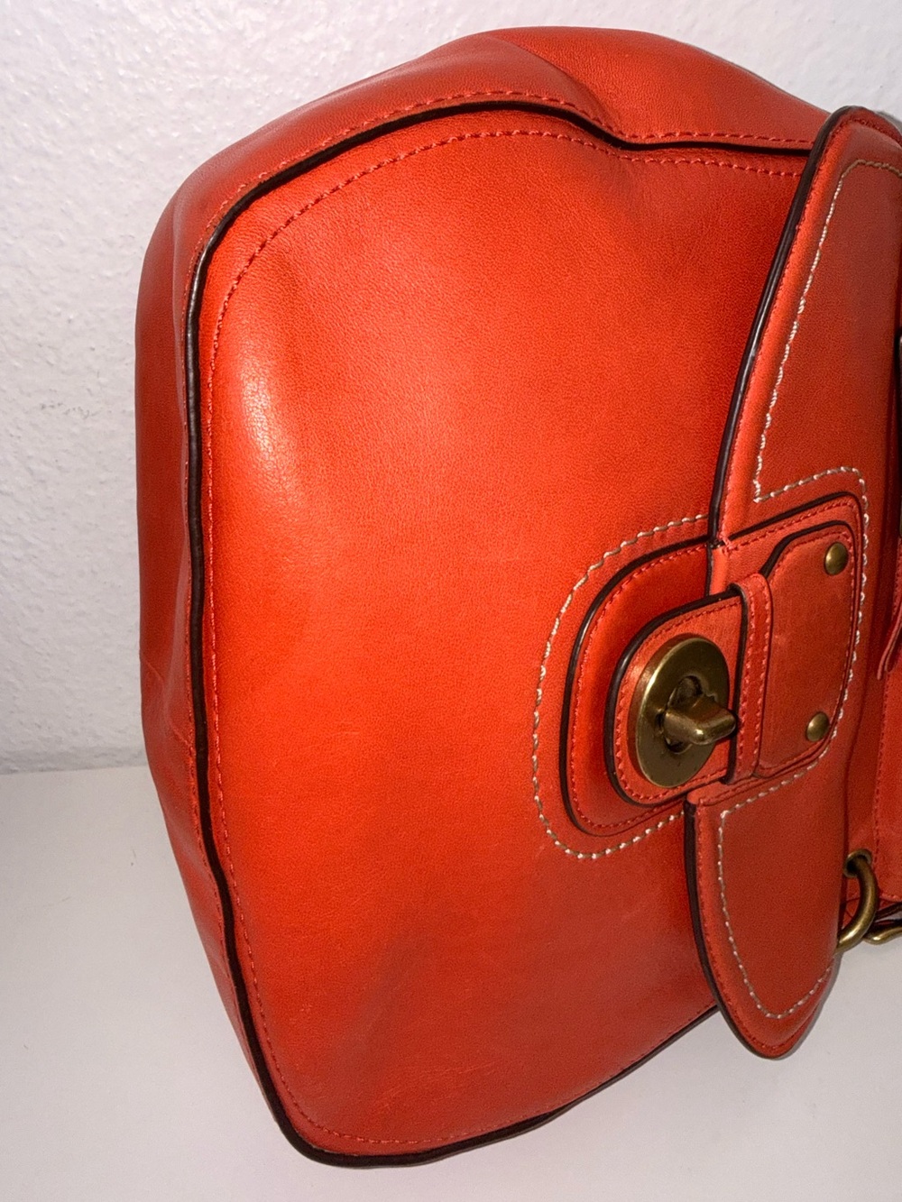Coach 70th Anniversary Willis Legacy Bag Vermillion Red Orange 19132 - Picture 9 of 17